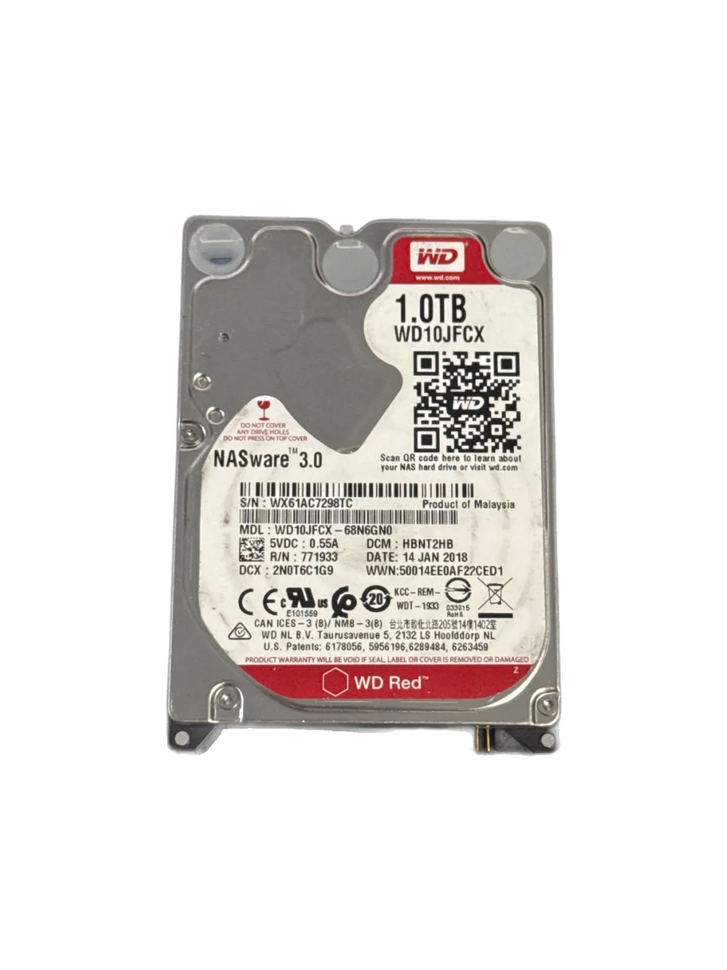 WD Red 1 TB (1000 GB) 3.5" SATA Festplatte NAS