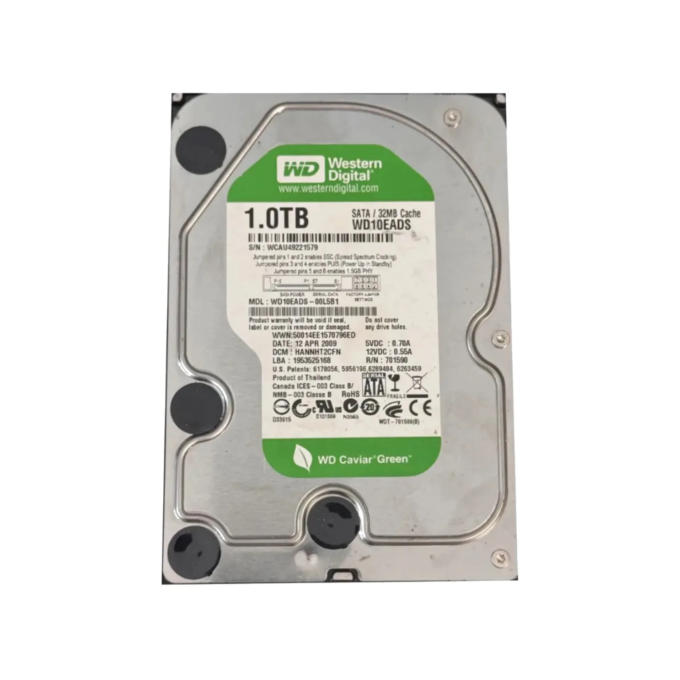 WD Caviar Green 1 TB (1000 GB) Festplatte 3,5" SATA