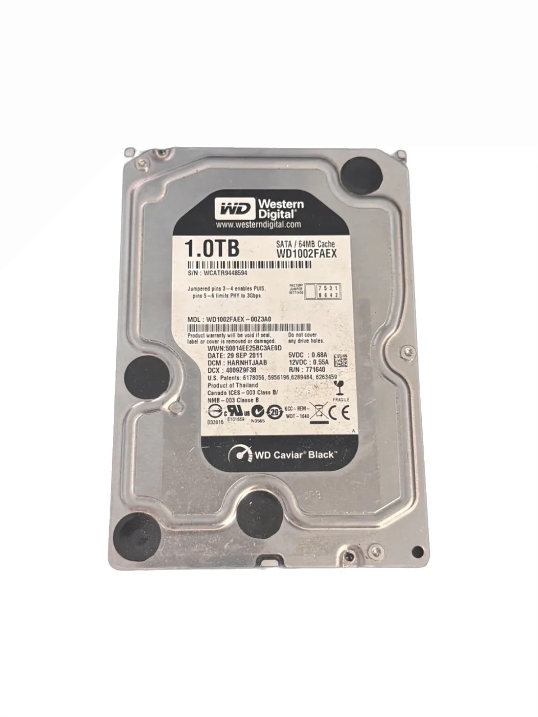 WD Purple 1 TB (1000 GB) HDD Videoüberwachung WD10PURZ