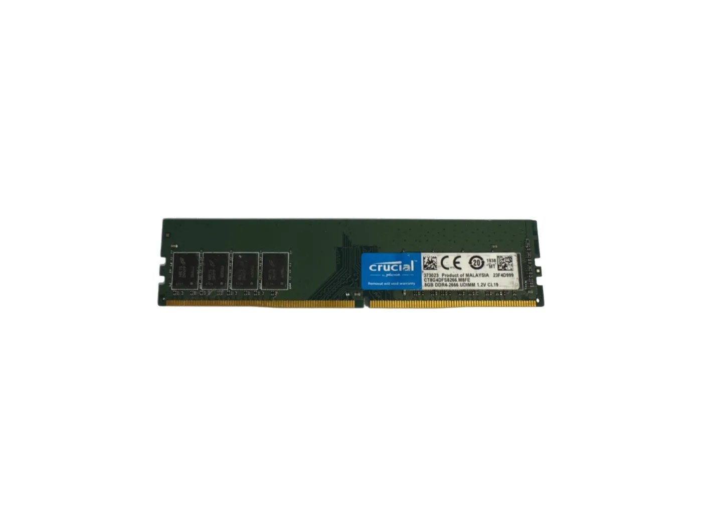 Crucial 8 GB DDR4-2666 UDIMM RAM PC4-21300 CL19