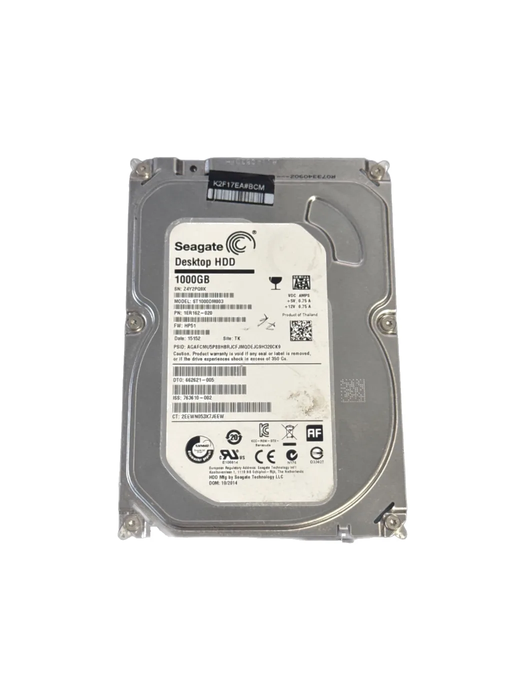 Seagate Desktop HDD 1 TB (1000 GB) 3,5" Festplatte