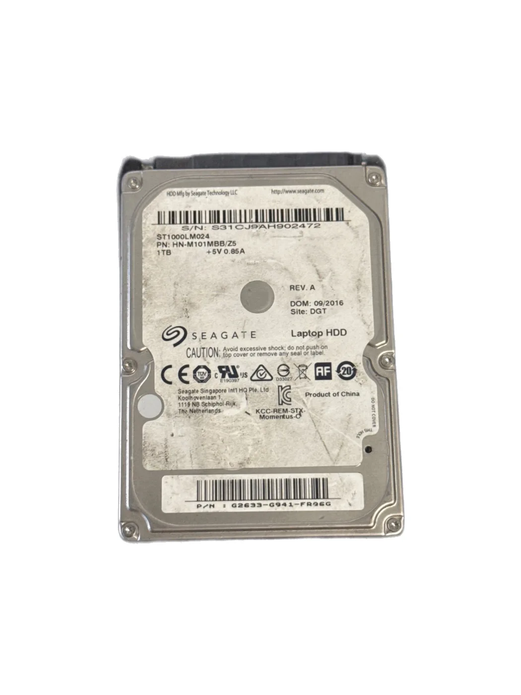 Seagate 1 TB (1000 GB) 2.5" SATA Laptop HDD