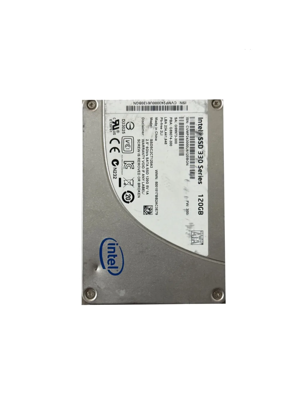 Intel SSD 330 Series 120 GB SATA 2,5"