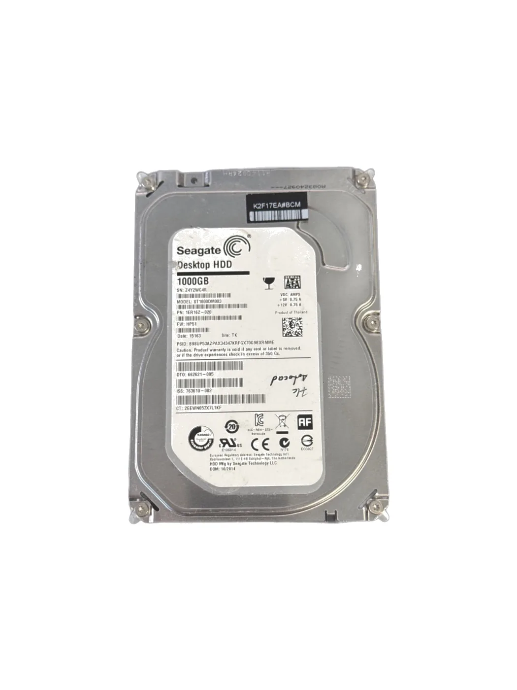 Seagate Barracuda 1000GB 3.5" SATA Festplatte